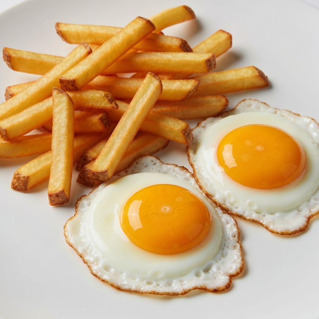 Fries and Egg